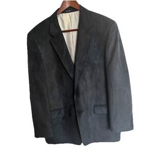 Etienne Aigner Micropolysuede Men’s Blazer Sz 46R Dark Forrest Green